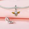 Charms Metall Bienen Serie Gold Wabenblumen Ideal für Damen Armreif Gestalten Sie Ihren eigenen Leichter Luxus Hochwertiges Zubehör Geschenk Elegant Mode