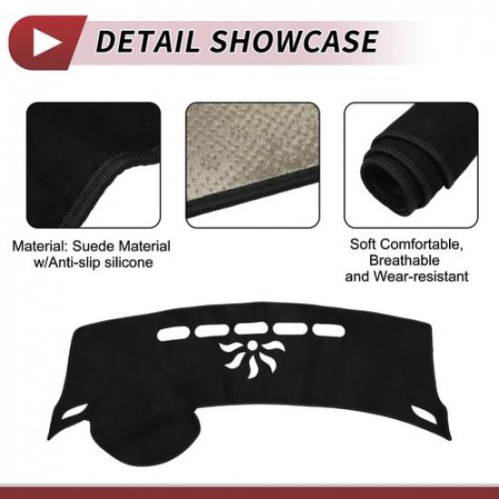 Dashboard Dash Cover Mat for Buick LaCrosse 2010-2016 Sun Protector Pad Black