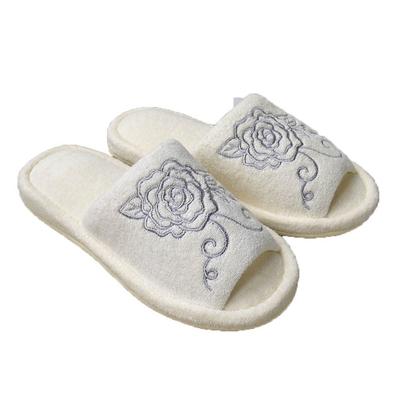 Senko Clear Standard One Size Fits Most Slippers, Rose, White, (External Dimensions Approx. 27cm)