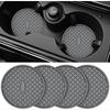Car Cup Coasters [4 Pack] Silicone Car Coasters/Cup Mats for Cup - Universal Car Cup Holder Insert Coasters, Non-Slip Recessed Car Interior Accessorie