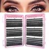 Natural Look Faux Cils 8-16mm Length Fake Eyelash Long Lasting DIY Lashes Book  for Home Use