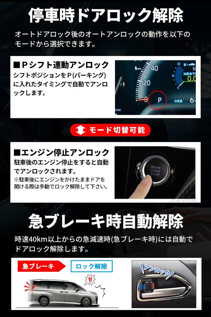 Universal for Toyota Voxy 90 Noah 90 Prius 60 Yaris Aqua MXPK10 Sienta 10 Series Door Auto Door Vehicle Speed Linked Compatible with Compatible