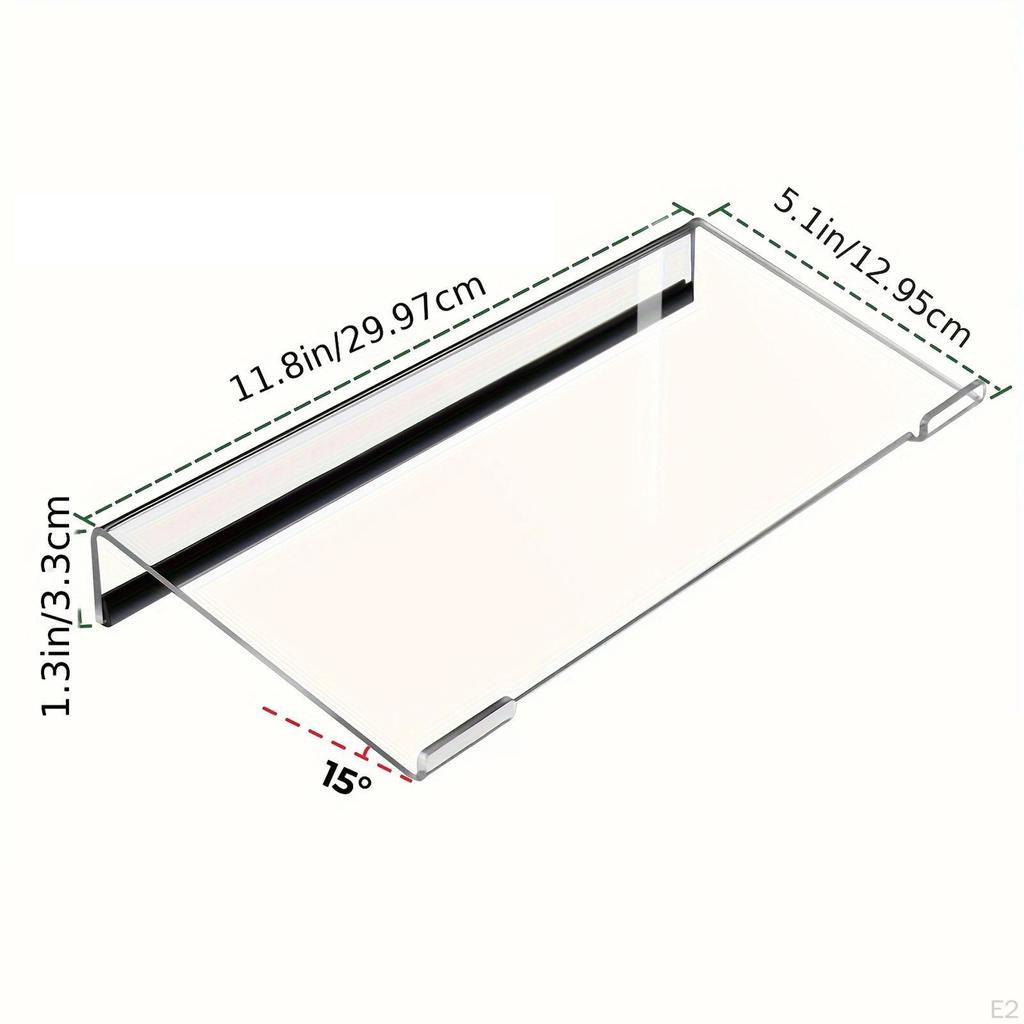 Acrylic Computer Keyboard Stand, Professional Holder for Desktop