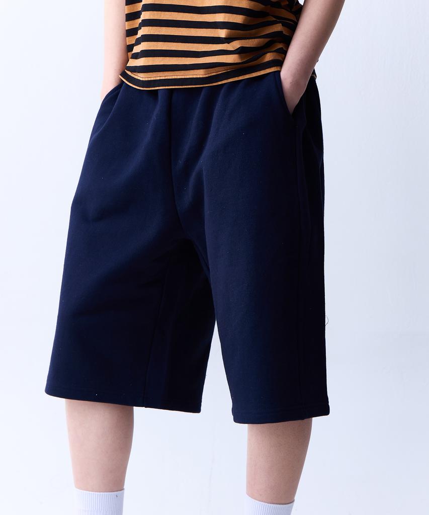 ADERNM Soft Flow Bermuda Elastic Pants Navy