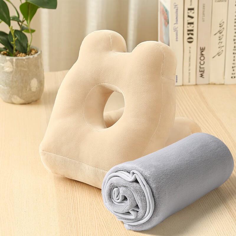 Tri-polar Ice Silk Student Nap Pillow
