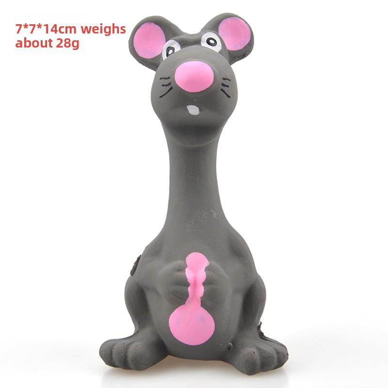 Pet Latex Toy Animal-shaped Latex Toy Squeaking Pig Head Ball Hedgehog Teething Toothbrushing Pet Toy