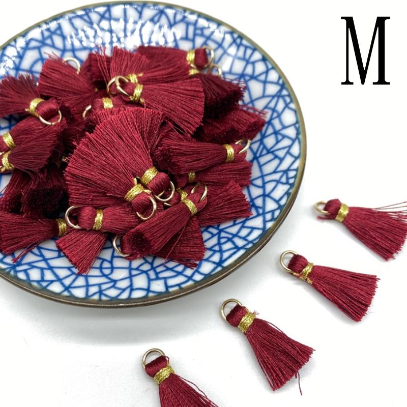 100-10pcs Polyester Trim Fringe Tassel Sewing Curtains Accessories DIY Keychain Cellphone Straps Pendant Tassels Jewelry Making