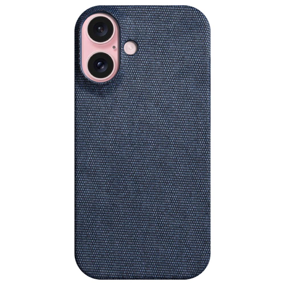 For iPhone 16 Case Cloth Texture Anti-Scratch Protective PC Phone Cover