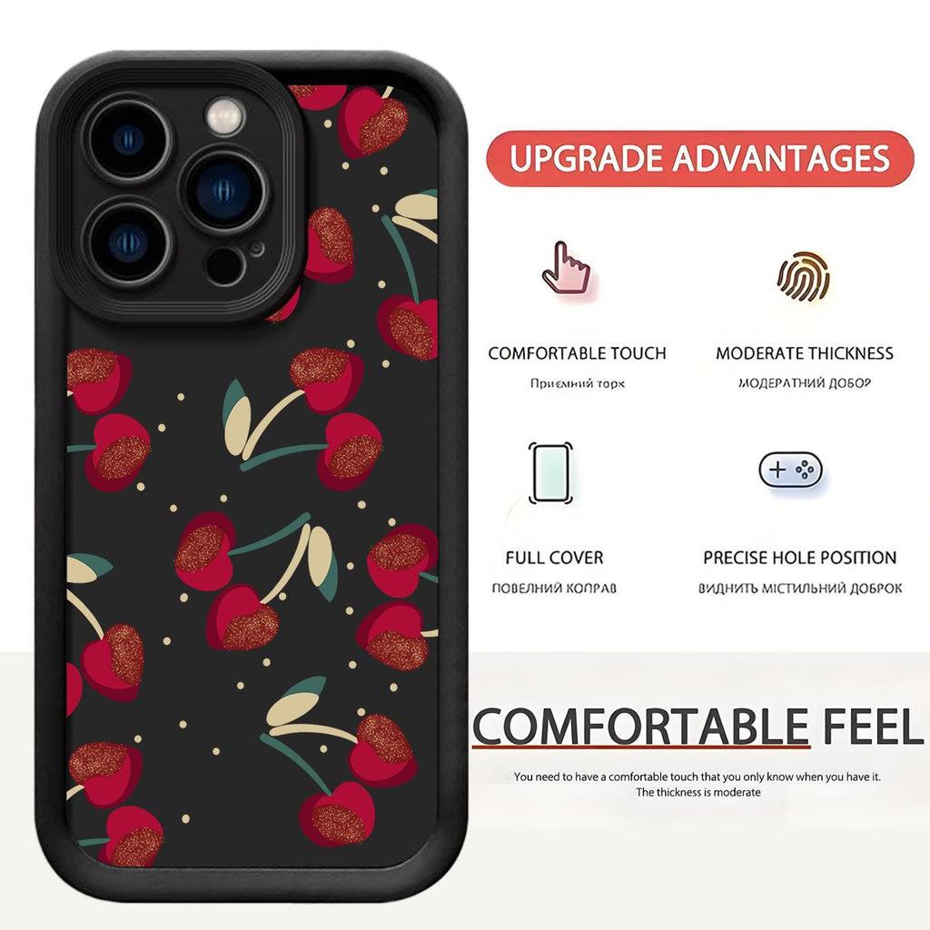 Black Cherry Groove iPhone 14/15/16/17 Pro Max Protective Case