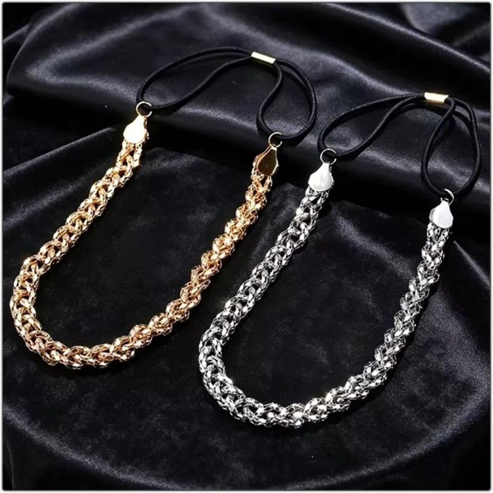 Adjustable Elastic Band Bride Head Chains Shiny Hair Ornaments Headpiece Accessories for Women