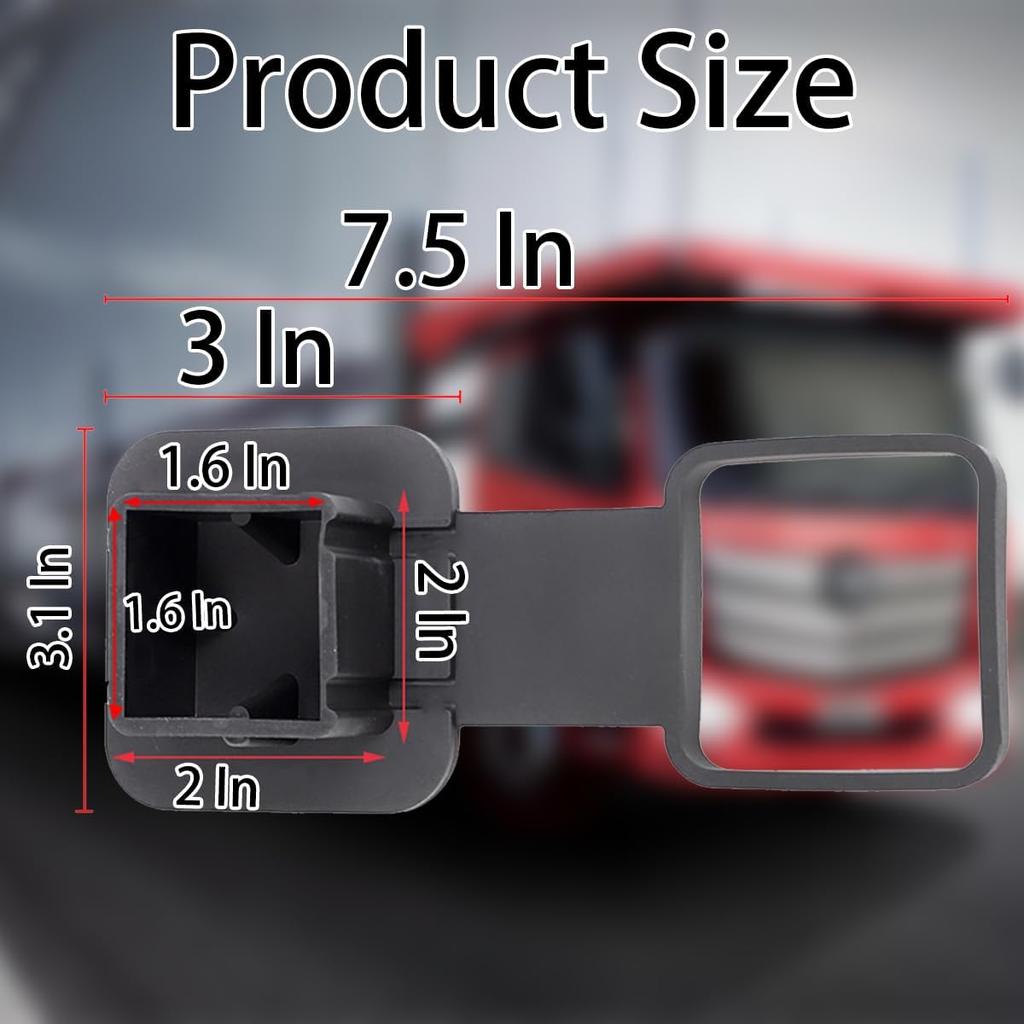 2 Inch Trailer Hitch Cover, American Flag Tube Plug Ert Cap Fit For 2" Receivers, Car Exterior Accessories, US Patriotic Tow Hitch Cover For Most