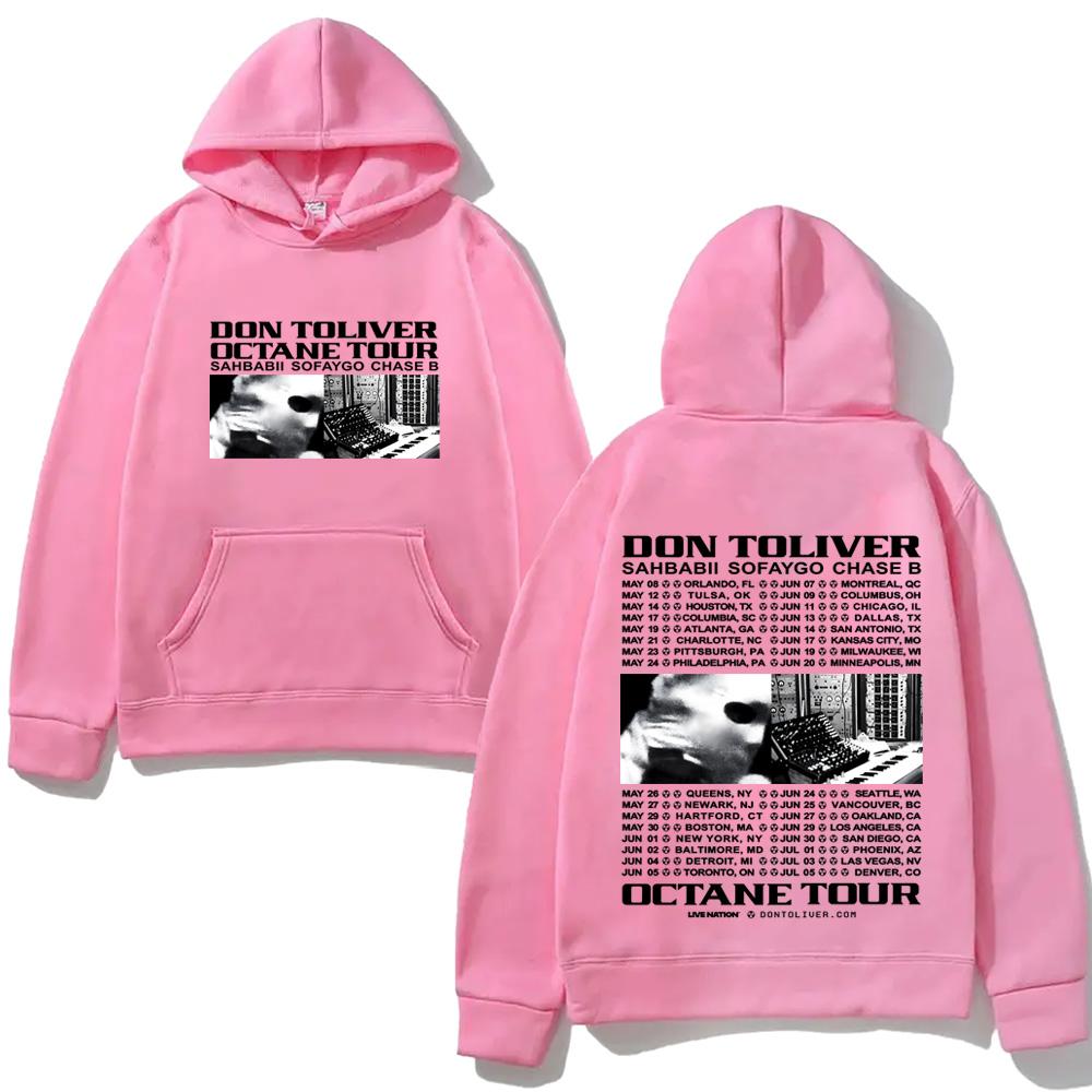 Rapper DON TOLIVER Hoodie OCTANE TOUR 2026 Hip Hop Graphic Printing Hoody Classic Soft Punk Hooded Pullovers Fleece