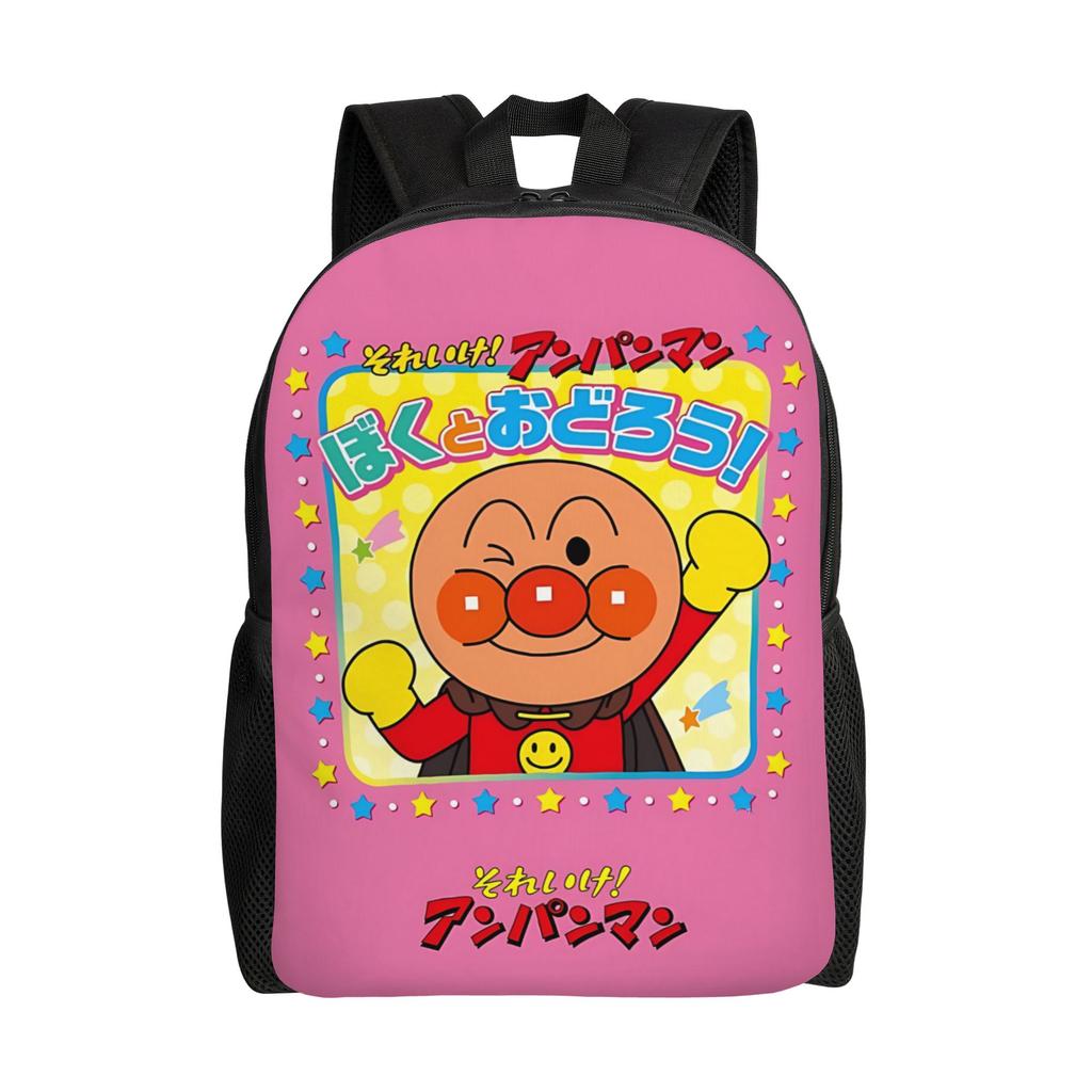 Anpanman Backpack Ita Bag  Mochila Vintage Hiking Large Capacity Rucksack