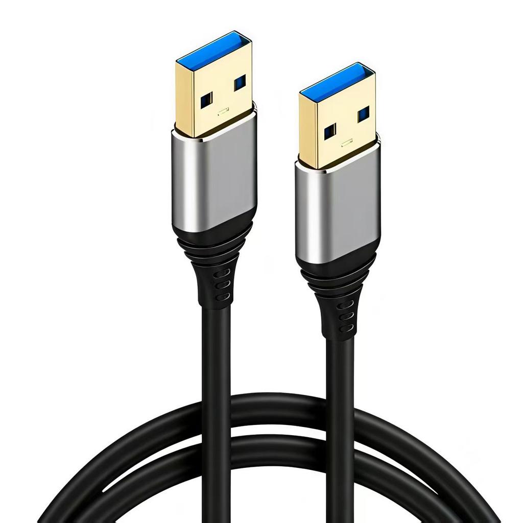 USB 3.0 Male-to-Male Data Cable for Hard Drive Enclosures, Heatsinks, and Set-Top Boxes - Stable Bidirectional Transmission