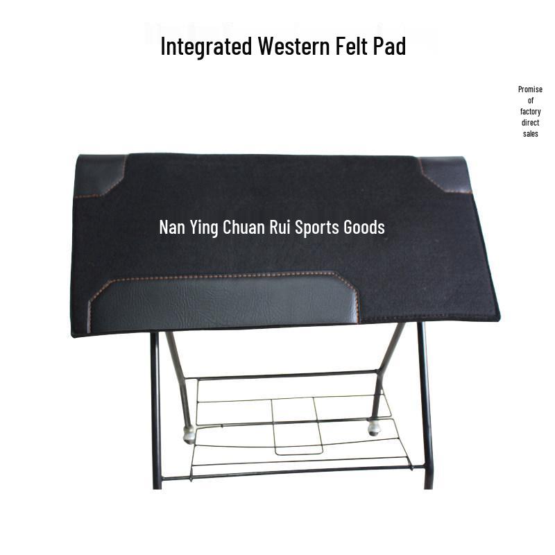 Утолщенная западно-ковбойская войлочная подпруга для седла - Противоистирающая, дышащая, впитывающая пот, амортизирующая прокладка для лошадей Default