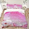 3PCs Grandparent Love Design Cover Set, Breathable Fabric, Machine Washable (1 Duvet Cover + 2 Pillowcases) (Without Quilt) Yy250911160