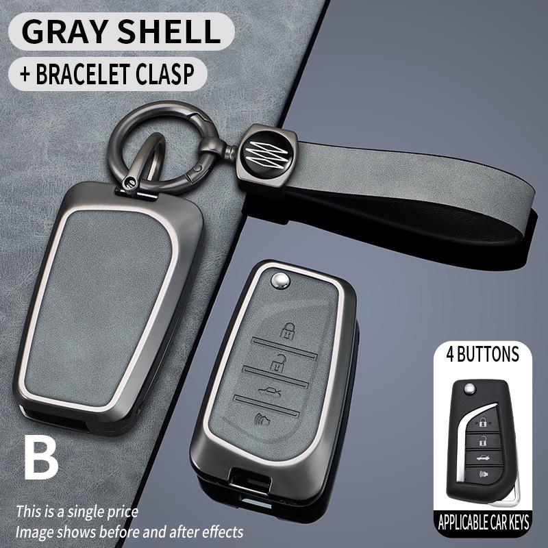 Premium Key Case for Toyota: Fits Corolla, Levin, Avalon, Highlander, Camry, RAV4