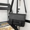 Crossbody bag men's bag new trendy brand messenger bag casual PU neutral shoulder bag portable small square bag