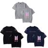 Bts Print T Shirt Short Sleeve Cotton Casual Wear For Fans Fashion