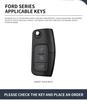 Car Sticker 2025 Hot Leather Car Key Case Cover Keychain Protector Shell for Ford Fiesta Focus 2 C-Max Ecosport S-Max Fusion Mon