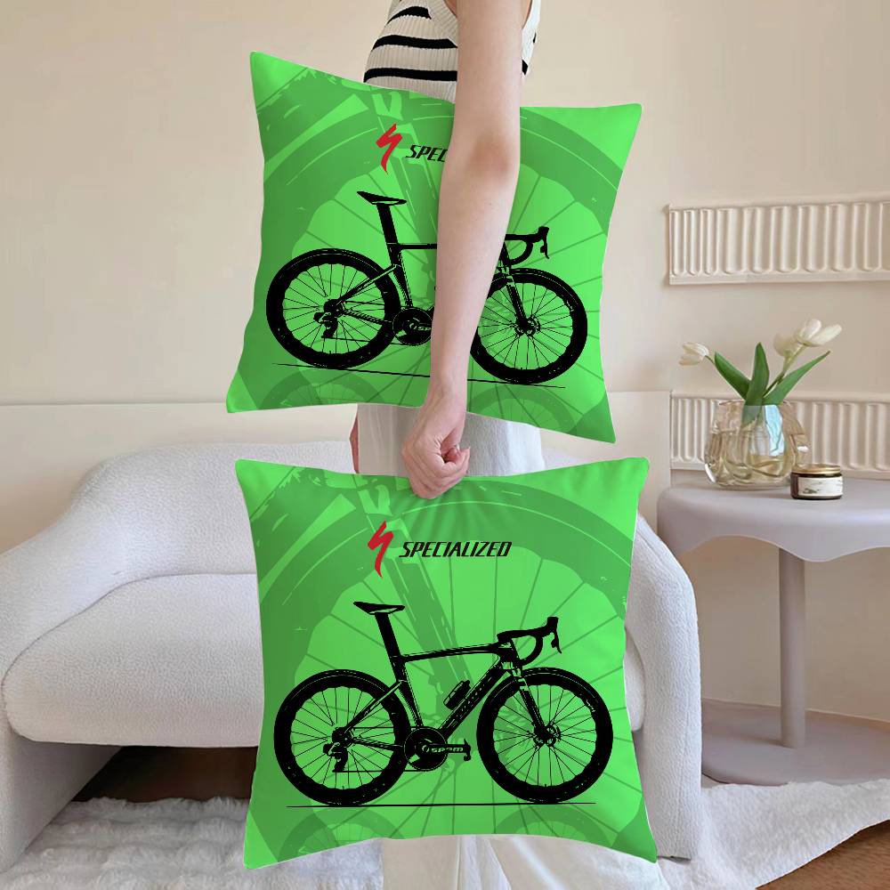 S-SpecializedS Anime Pillow Case Anti-dustmite Pillowcase Invisible zipper silky Sofa cushion cover