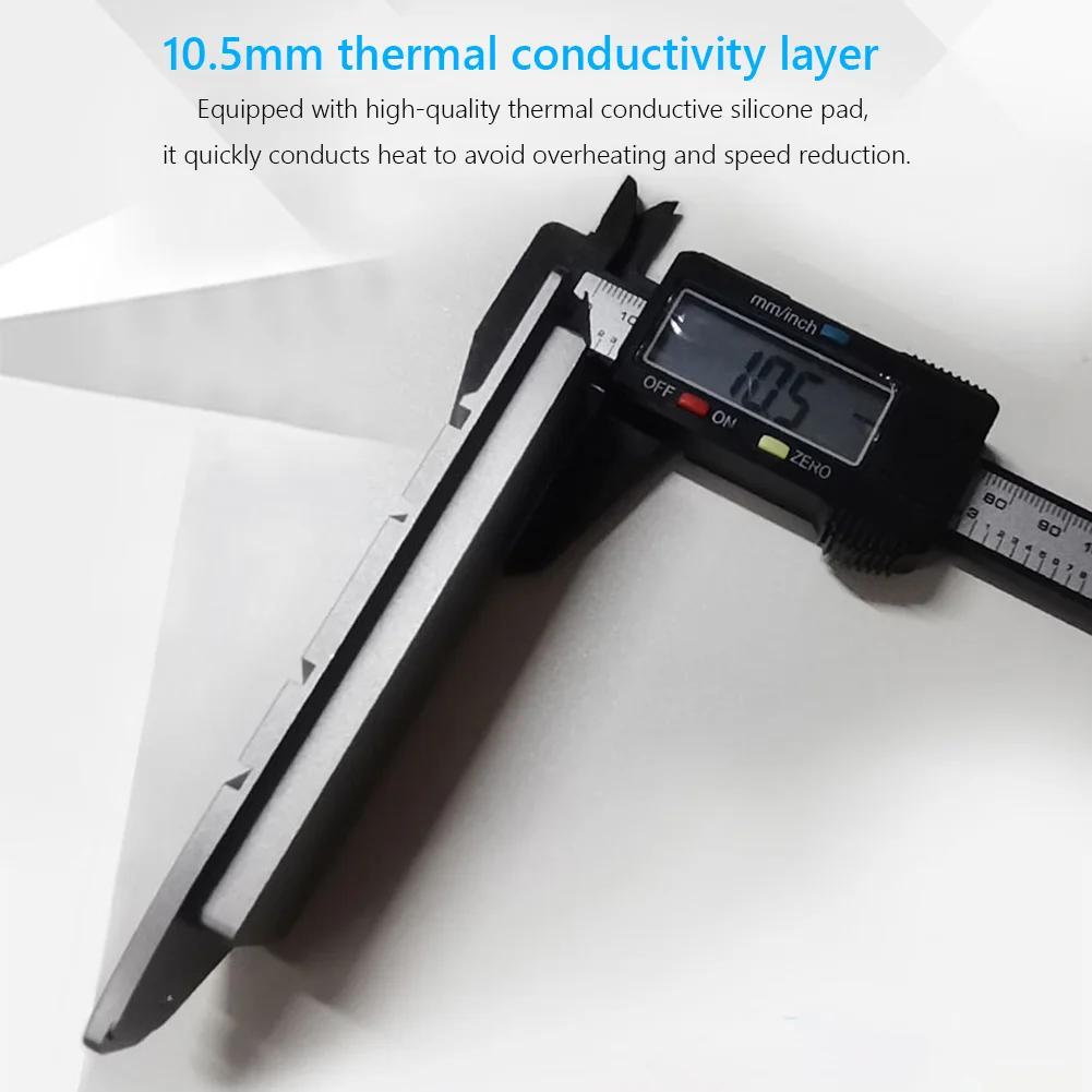 For PS5 Slim SSD Heatsink with Thermal Pads Solid State Drive Cooler SSD Cooling Mounting Kit for 2280 M.2 NVMe SSD