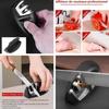 Knife Sharpener,Mini Knife Sharpener,2-in-1 Manual Kitchen Knife Sharpener,Portable 2-Stage Sharpener,for Home