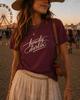 Howdy Darlin’ T-Shirt, Vintage Graphic Tee for Women, Western Cowgirl Slogan Shirt, Country Music Festival Outfit, Rodeo Style Top