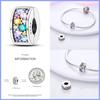 Fit Fasion 925 Original Bracelet 100% 925 Sterling Silver Shining Colorful Zircon Heart Charms Beads Exquisite DIY Jewelry Gift