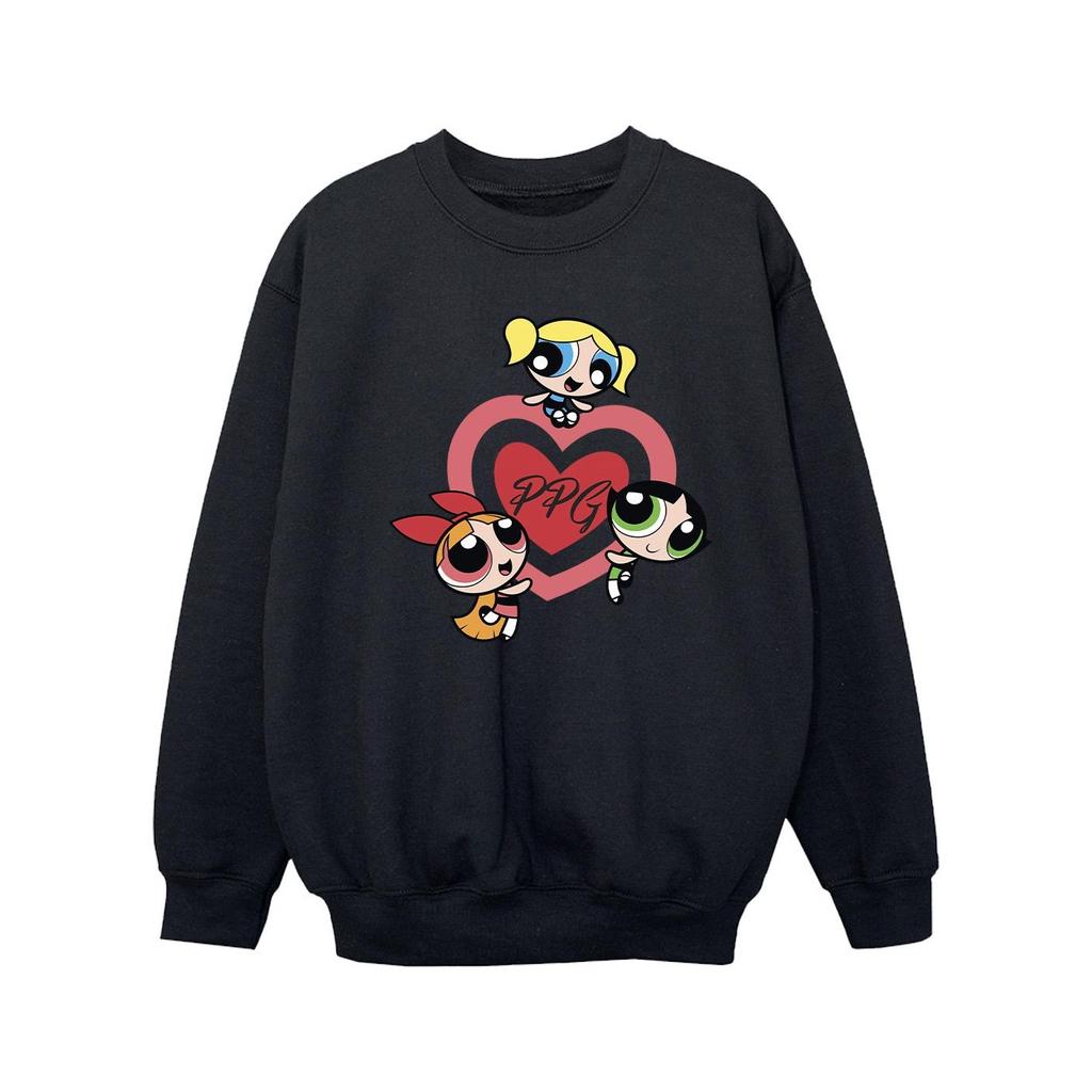 The Powerpuff Girls Girls Double Heart Sweatshirt