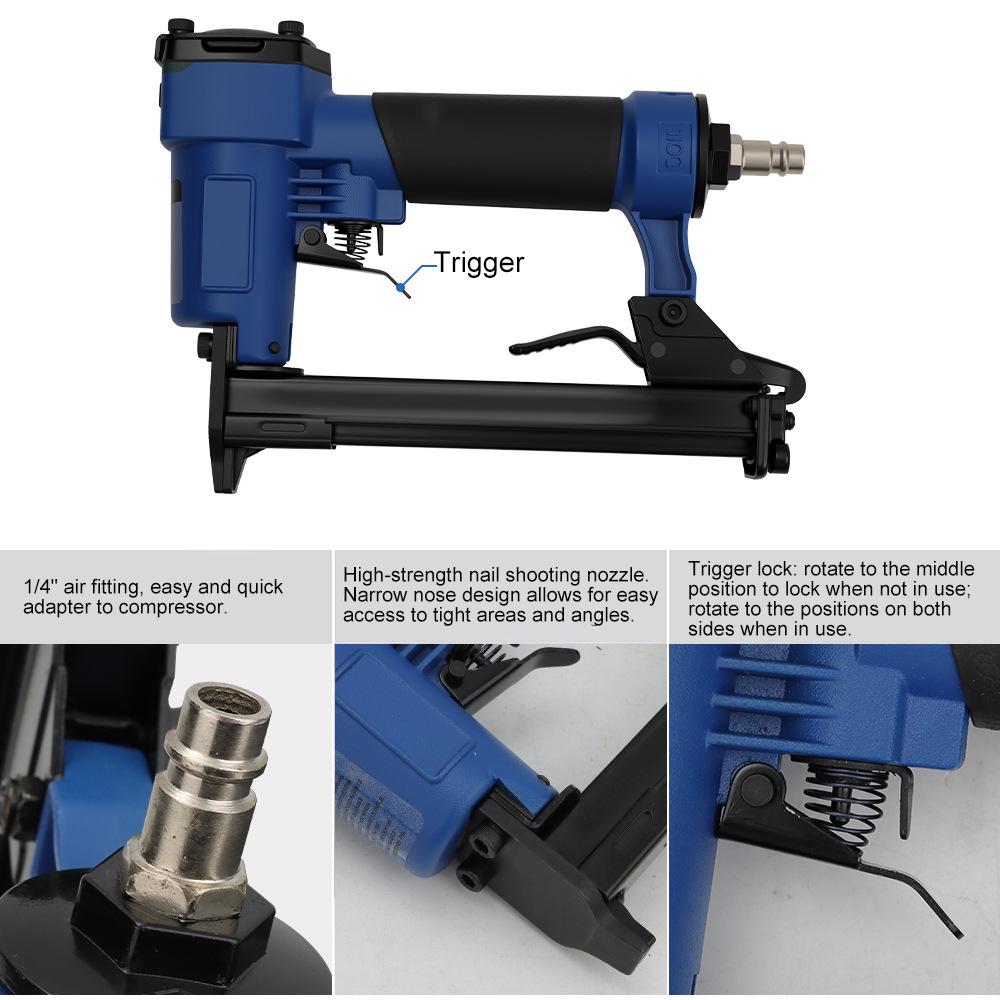 Industrial-Grade Pneumatic Brad Nailer for Home Decoration