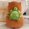 Capybara Stuffed Plush Toys Turtle Backpack Dolls Cute Capybara Plushies Animal Cushions Pillows Companionship Gifts
