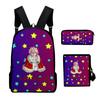 Classic Popular Technoblade 3D Print 3pcs/Set Pupil School Bags Laptop Daypack Backpack Inclined Shoulder Bag Pencil Case