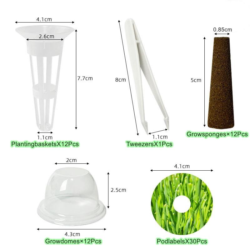 67Pcs Seed Pod Kit For Aerogarden, Hydroponics Accessories For System Compatible With Hydroponics Supplies From All Brands