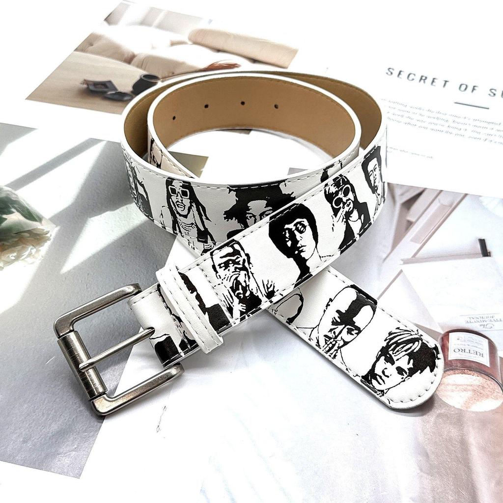 Unisex Vintage Handbemalter Y2K Mode Gürtel