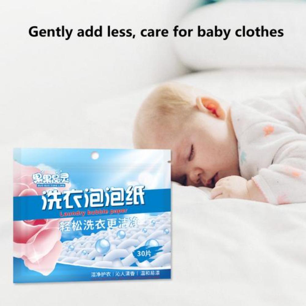 30pcs Washing Powder Nano Super Concentrated Washing Powder In Sheets
