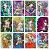 Girl Cartoon Portrait Diamond Painting Print Canvas Border Frameless Legend New Arrival Mosaic Kid Embroidery Sets Wall Art