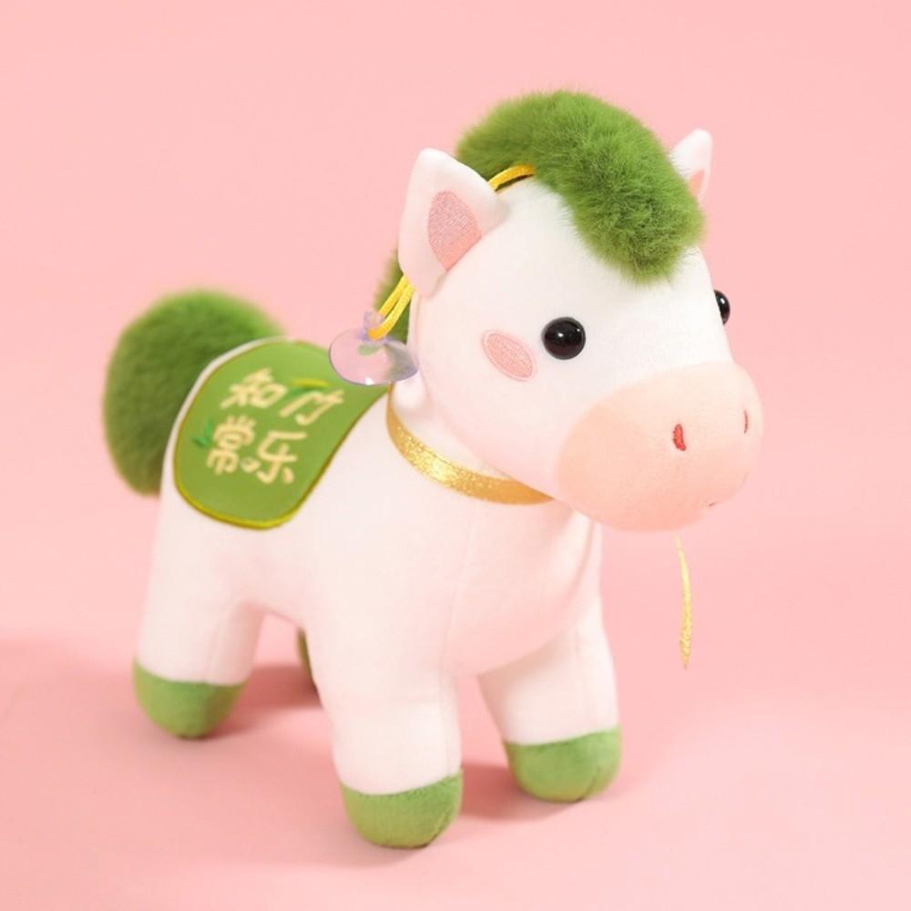 Mascot Dolls Lucky Horse Plush Toys Cute Zodiac Pony Figurine Chinese New Year