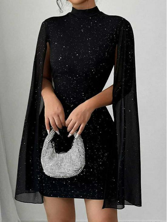 Elegant Starry Sky Rhinestone Ribbed Mini Skirt - Sleeveless, Slim Fit, Hip-Hugging Design for Summer