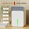 Portable Smart Dehumidifier with Deodorizing & Mold Prevention for Bedroom Office Closet Bathroom Humidity Control