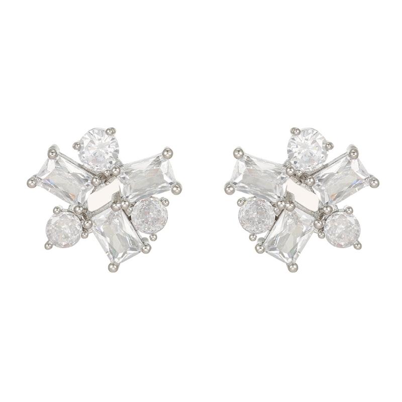

Fashion Geometric Earphone Clips Full Zircons Studded Crystal Designs Accessories Easy Installation for Decorations 1