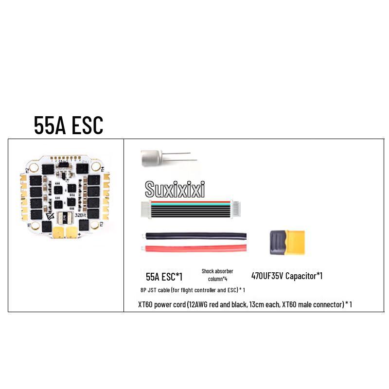 FPV Drone MGC F722 Flight Controller with 55A 4-in-1 ESC