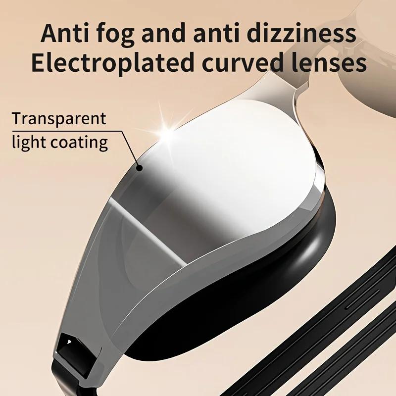 2025 Professional Anti-Fog Plating HD Swimming Goggles Leak Proof Protection Glasses Men Women Adjustable Silicone Swim Eyewear