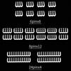 24PCS/Lot PC Cable Comb Motherboard 6/8/24Pin Cable Comb Computer Wire Management Clamp PC Power Wires Clip
