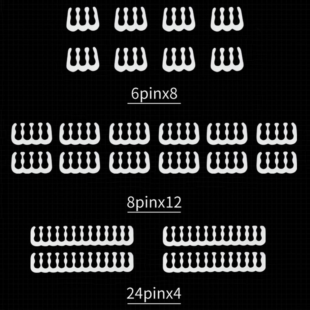 24PCS/Lot PC Cable Comb Motherboard 6/8/24Pin Cable Comb Computer Wire Management Clamp PC Power Wires Clip