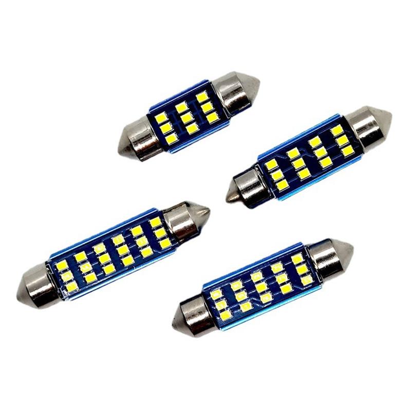 LED Auto Ceiling Lamps 31mm 36mm 39mm 41mm Super Bright Car Dome Light Interior 2016 License Plate No Error Reading Lamp