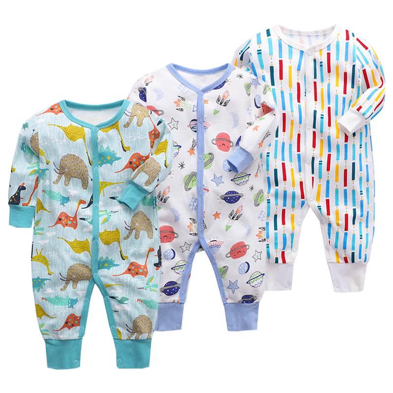 

Детский комбинезон из 3 предметов с героями мультфильмов, комбинезоны с длинными рукавами для новорожденных мальчиков и девочек, осенне-зимний комплект одежды для младенцев 3-6Months