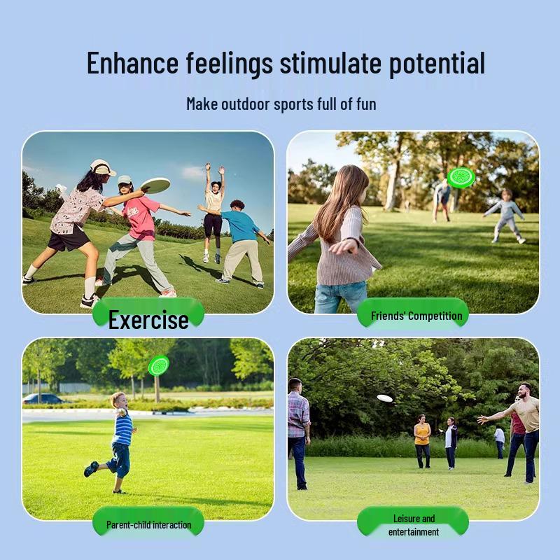 Children's Light-Up Foam Flying Disc Frisbee - Outdoor, Hand-Thrown, and Returnable.