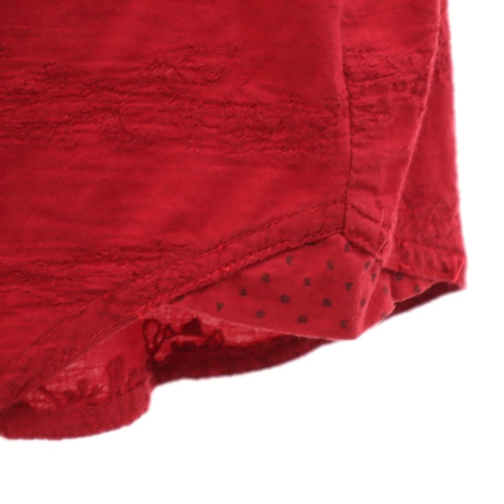 Drug Store's Short Sleeve Shirt Dress F Red Women Used