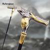 Golden Black Deer Walking Cane Fashion Decorative Walking Stick Gentleman Elegant Cosplay Cane Knob Crosier 92cm